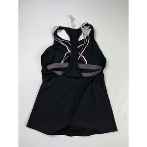 Black‎ fabletics Top with Built-in Sports Bra Workout Fitness Yoga Running S thumbnail 6