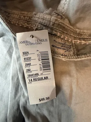 American eagle greyish / khaki pants thumbnail 4