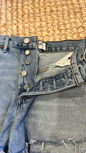AGOLDE High Waisted Jean Shorts thumbnail 3