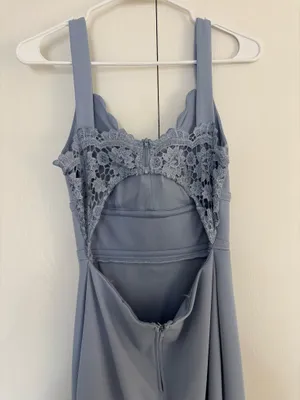City Studios Slate Light Blue Prom Dress thumbnail 4