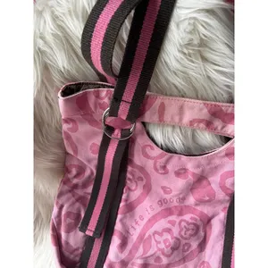 Life is Good Pink Paisley Tote Bag with Adjustable Straps thumbnail 5