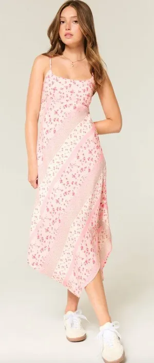 Hollister Pink Floral Slip Dress thumbnail 1