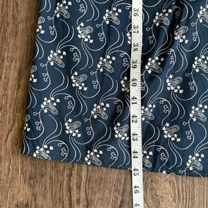 J. Crew Short-Sleeve Smocked Dress in Starry Swirl Navy Size Small thumbnail 11