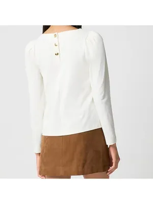 J Crew Puff-sleeve button-back top thumbnail 6
