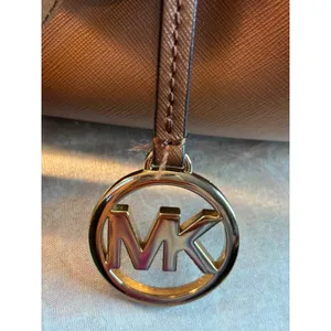 Michael Kors Jet Set Large EW Chain Tote Luggage Brown Saffiano Leather Handbag thumbnail 5