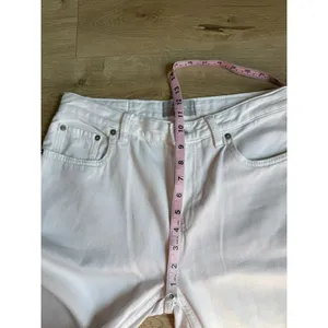 Women's Everlance The Summer Jean white straight leg jeans 100% cotton size 28 thumbnail 7