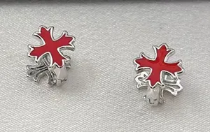 Small Cross Hoop Earrings for Men Women Streetwear Hip Hop Punk Unisex Style thumbnail 1