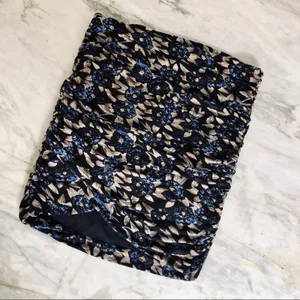 NWOT Womens Free People Ruched Tulip Hem Printed Floral Mini Tube Skirt XS thumbnail 3