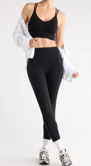 Z by Zella Perform Luxe High Waist Band 7/8" leggings size large black thumbnail 1