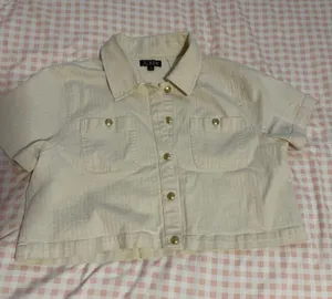 J.Crew Cropped Button-Up Shirt thumbnail 1