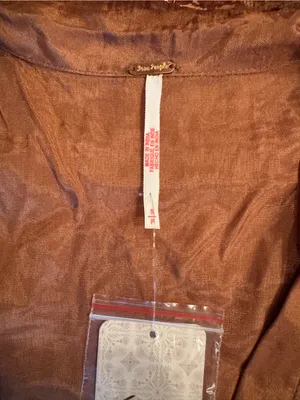 NWT Free People Marigold Shine Lace Top Holiday Toffee Size S thumbnail 5