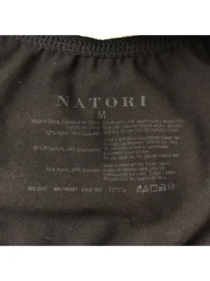 Natori Black Adjustable Strap Bralette With Elastic Hem Womens M thumbnail 3