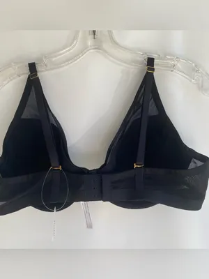 Soma bra black lightest lift mesh plunge underwire sexy comfortable 40C thumbnail 3