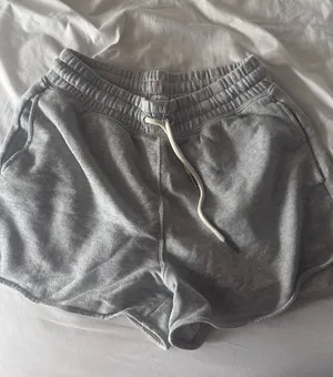 Aerie Grey Lounge Shorts High-Waisted thumbnail 1