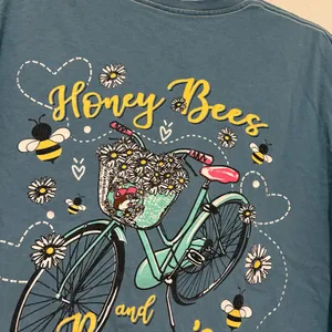 Buc-ee's‎ Honey Bees & Buc-ee's Please blue t shirt Women's SMALL thumbnail 5