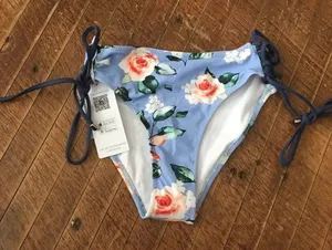 Cupshe NWT blue floral S bikini bottoms thumbnail 1