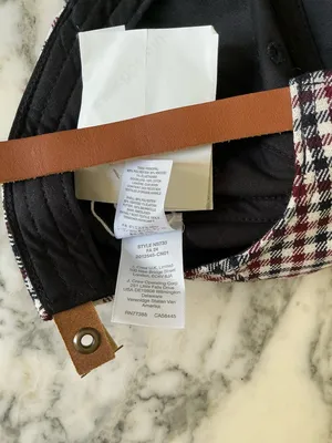 NWT Madewell Houndstooth Baseball Cap Adjustable CLASP BROKEN thumbnail 6