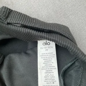 Alo Yoga Alo Yoga Seamless Ribbed Favorite Bra Tank Charcoal Green XS thumbnail 4