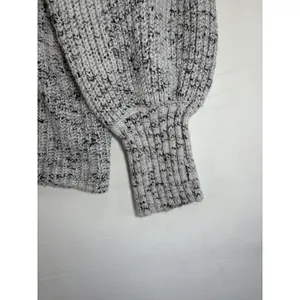 OFFLINE by Aerie Gray Marled Comfy Cotton Oversized Turtleneck Sweater Large thumbnail 10