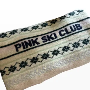 Victoria's Secret PINK Ski Club Intarsia Argyle Sweater Cream XL New Soft Cozy thumbnail 5