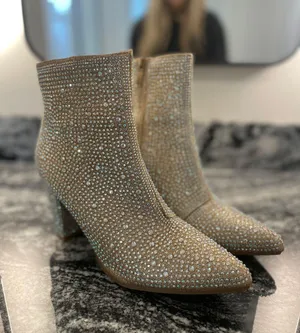 Rhinestone Booties Size 8.5 thumbnail 2
