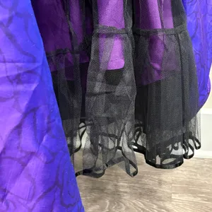 Marisa Baratelli Black Purple Floral Ruched Surplice‎ Mermaid Evening Gown 10 thumbnail 6