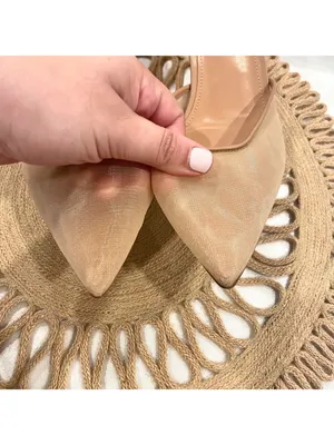 Steve Madden Finlee Mesh Slingback Pumps Size 9.5 Natural thumbnail 7