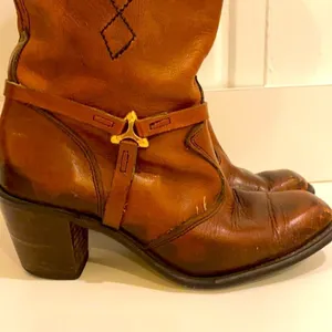 Vintage Wrangler Western Hippie Boots 70s‎ 80s Boho A8 thumbnail 7