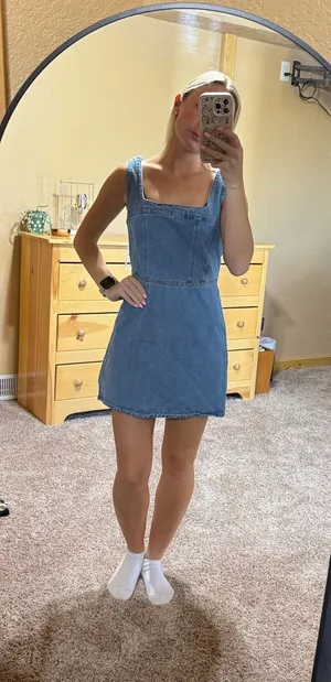 Lulus Denim Dress thumbnail 1