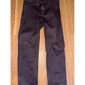 Free People Dark Plum Metallic Shimmer Skinny Jeans High Rise‎ whimsical Goth thumbnail 2