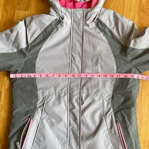 Gerry Girls Ski Jacket Size L 14/16 Gray Pink Hooded Winter Snow Coat thumbnail 8