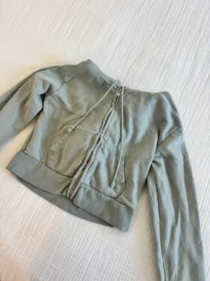 John Galt Cropped Sage Hoodie thumbnail 3