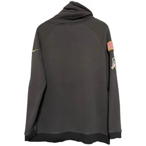 Nike Size M Charcoal Gray NFL NY Giants Salute To Service Cowl Neck Sweatshirt thumbnail 4