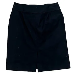 Lauren Ralph Lauren Women's Black Wool Blend A-Line Knee Length Skirt Size 8 thumbnail 6