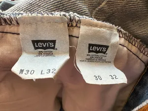 Vintage Levi's bush high waist jean shorts Wmns W30 thumbnail 5