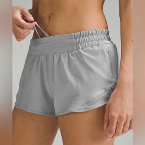 Lululemon Hotty Hot Low-Rise Lined Shorts 2.5” in Rhino Grey Size 10 thumbnail 4