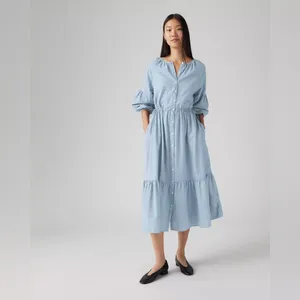 NWT Levi's® Women's Jolene Maxi Dress Light Blue Honestly Happy XXL thumbnail 2