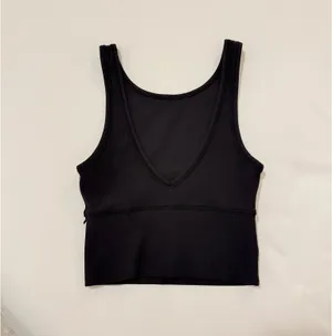 Lululemon Power Pivot Tank Top, Black, Size 4 thumbnail 2