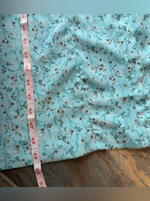 Christopher & Banks Teal Floral Pintuck Maxi Dress - Size 10 Y2K 2000s thumbnail 10
