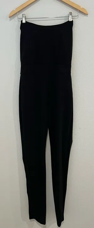 Lulus Black Strapless Jumpsuit Wide thumbnail 1