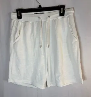Primark Sweatshorts Womens Size S Ivory Drawstring Waist Pockets thumbnail 1