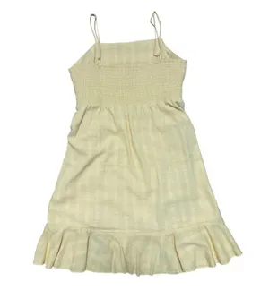 Yellow Wrap Dress with Belt Accent thumbnail 2