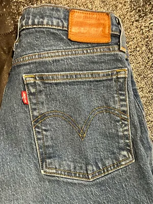 Womens 29"x25" Levi Strauss Big "E" Wedgie Straight Button Up Jeans thumbnail 10