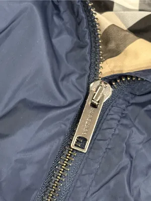 Burberry Brit Women's Navy Blue Utility Hooded Jacket: Size XS-S thumbnail 5