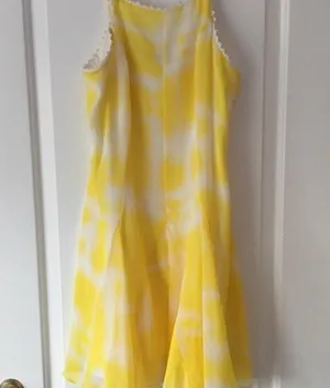 BCBGeneration Yellow White Floral Sundress thumbnail 3