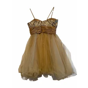 Dancing Queen USA Gold Sequin and Tulle Cocktail Dress - Size M thumbnail 5