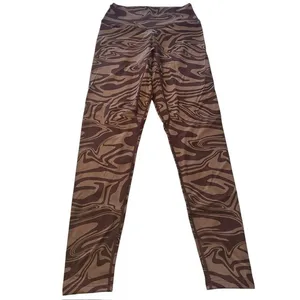 Balance Athletica Vitality Women’s M Storm Rider Leggings Brown Swirl Cloud‎ NWT thumbnail 2