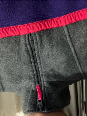 Vintage 80s 90s Fahrenheit Vail Fleece Pullover in Gray Purple Large thumbnail 3