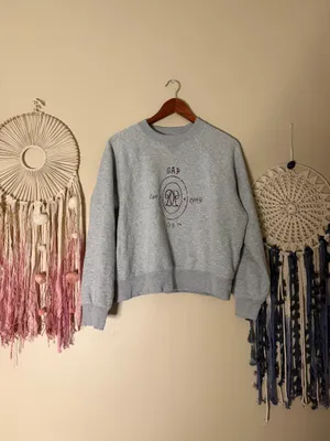 GAP x DOEN Logo Sweatshirt Gray Size Small thumbnail 2