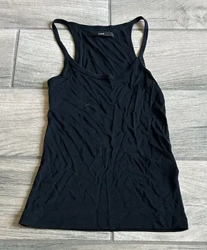 Elegant Black Tank Top Size XS thumbnail 1